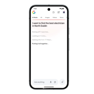 SEO Services Dublin showing AI search results on Gemini