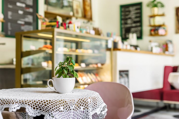 inside of a local dublin cafe shop