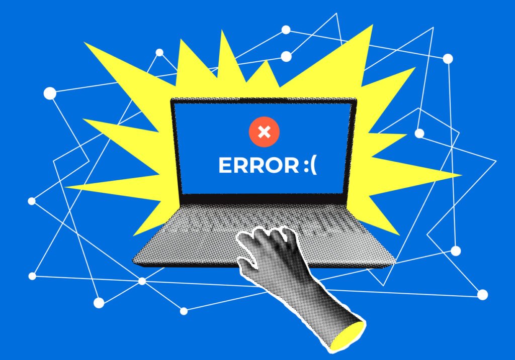 Is Your Website Actually Costing You Customers? Error warning on a computer