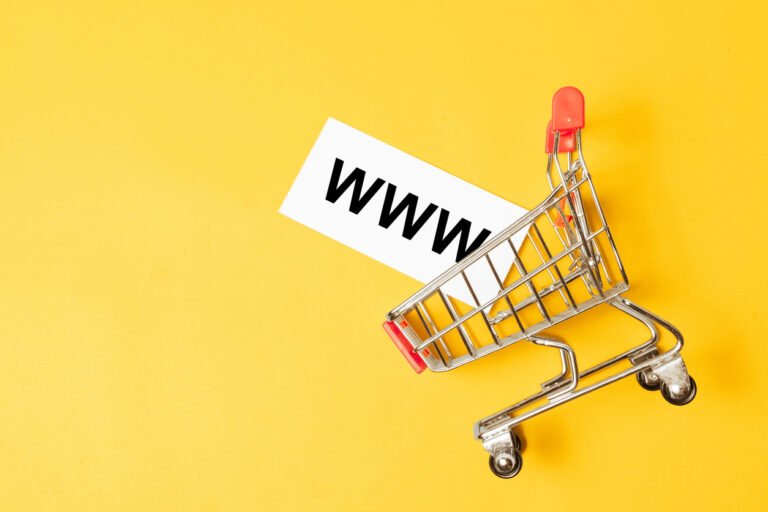 Domain name in a shopping cart
