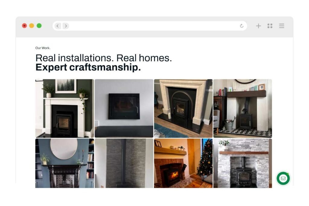 Fingal stoves landing page redesign 3