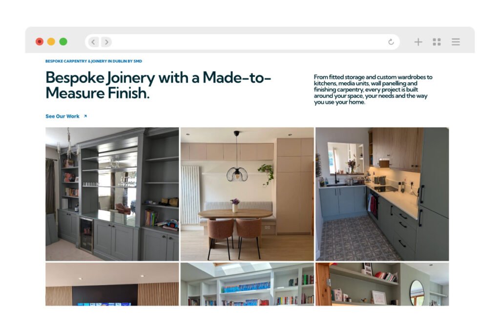 SMD Carpentry web design case study