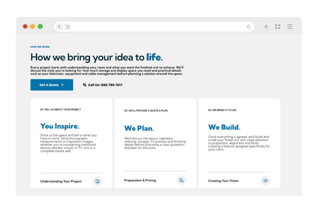 SMD Carpentry web design case study