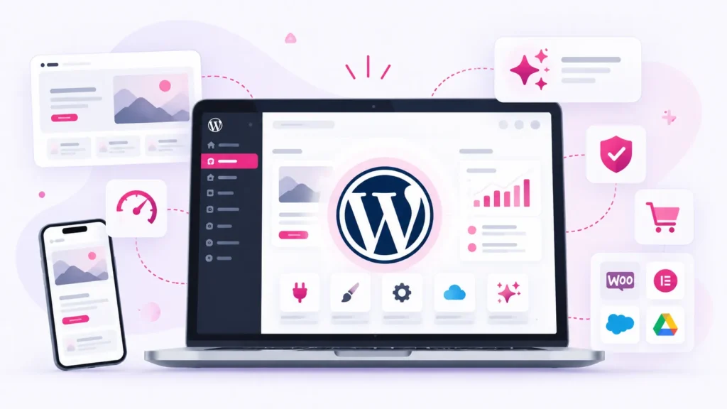WordPress CMS graphic