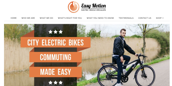 Easy Motion Website Hero Banner